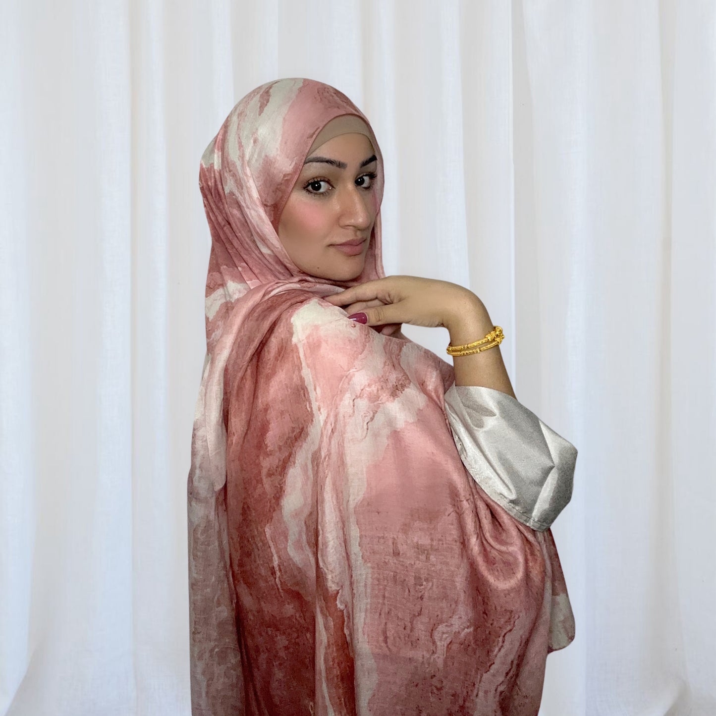 Stone Printed Cotton Hijabs