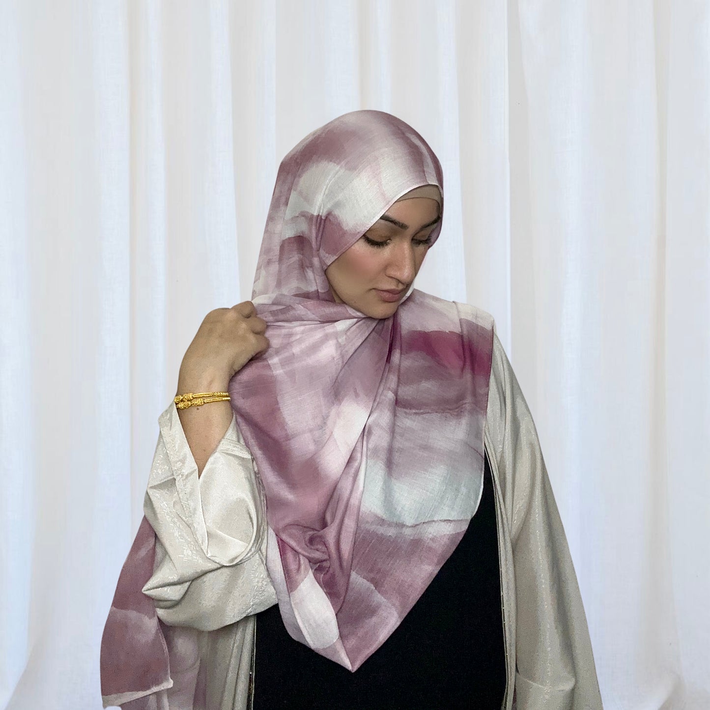 Stone Printed Cotton Hijabs